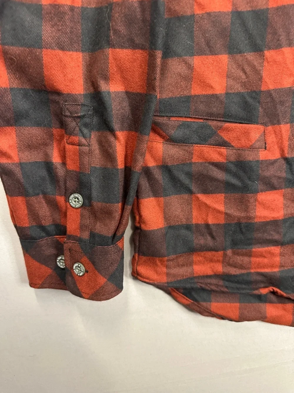 Zero Foxtrot Men’s Flannel Buffalo Check Shirt - Picture 4 of 5